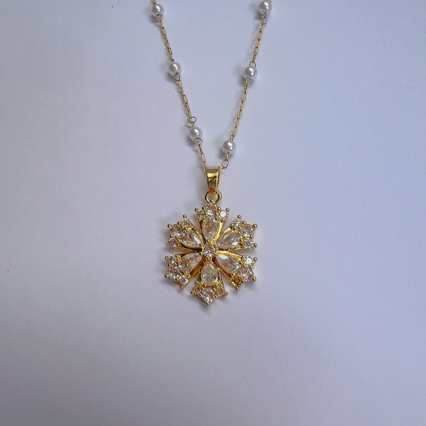 Crystal Snowflake Necklace