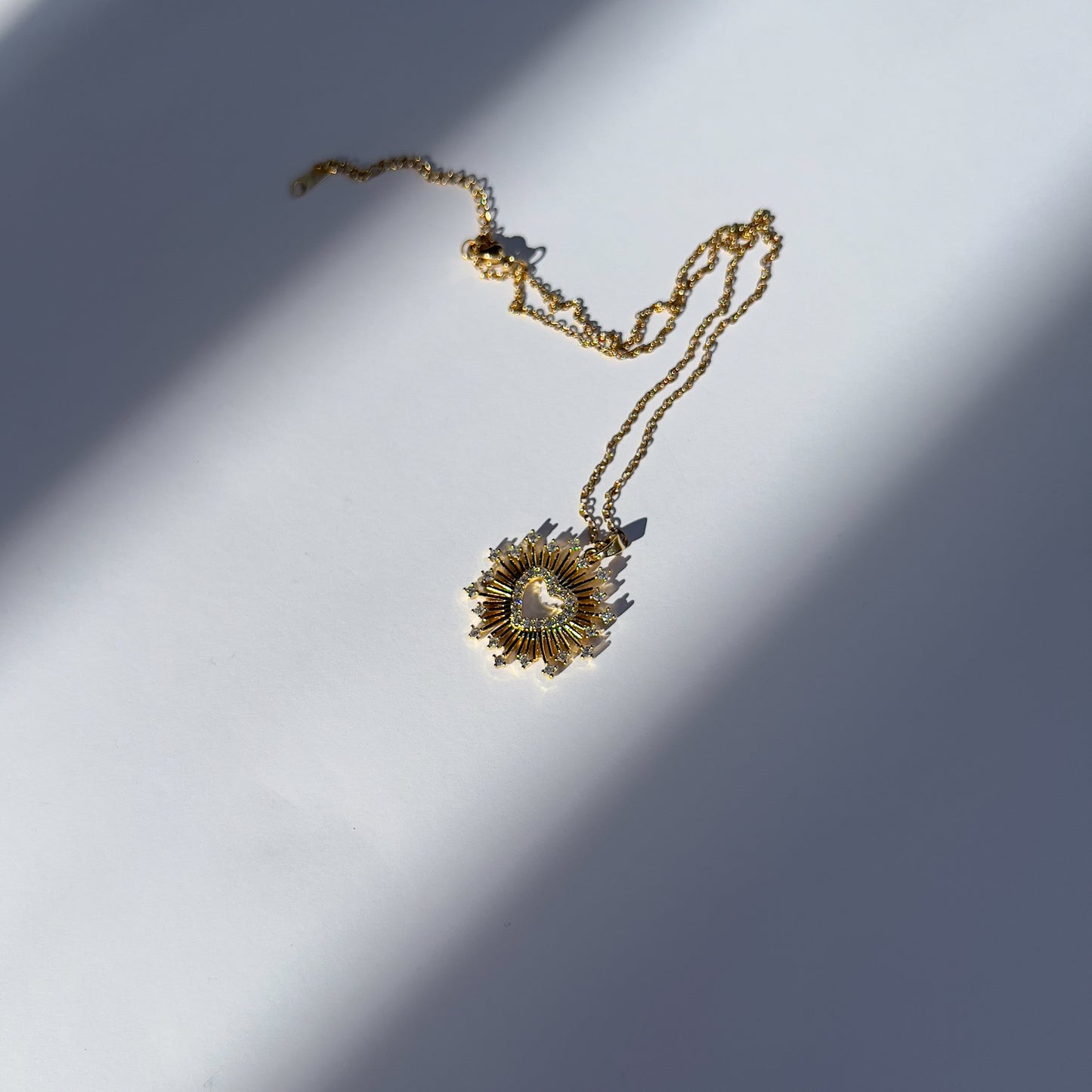 Halo Heart Necklace