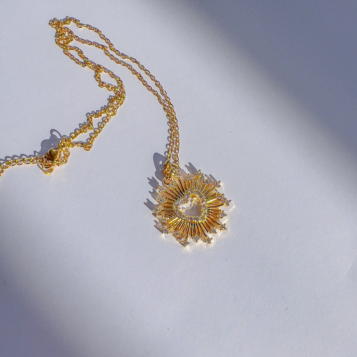 Halo Heart Necklace