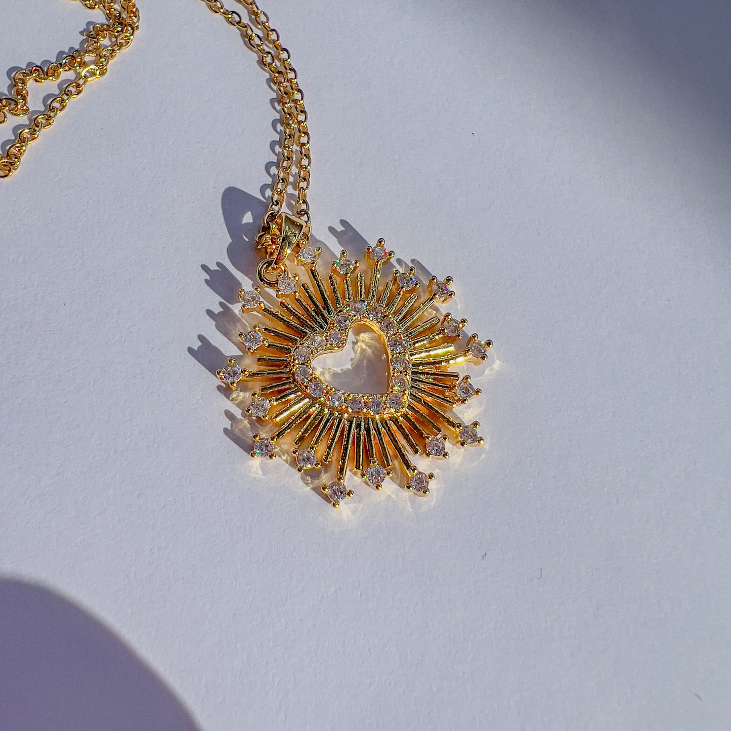 Halo Heart Necklace
