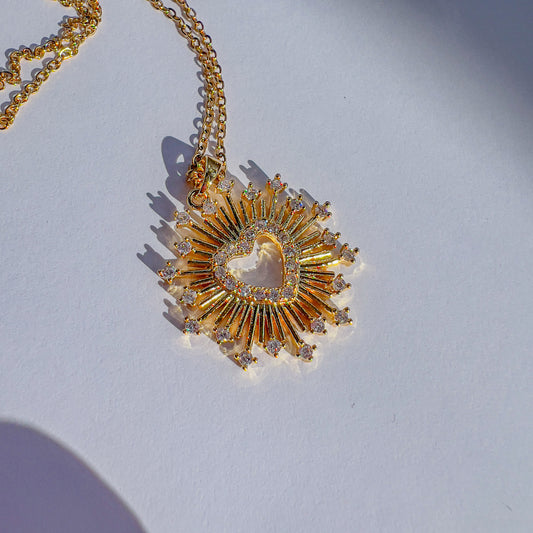 Halo Heart Necklace