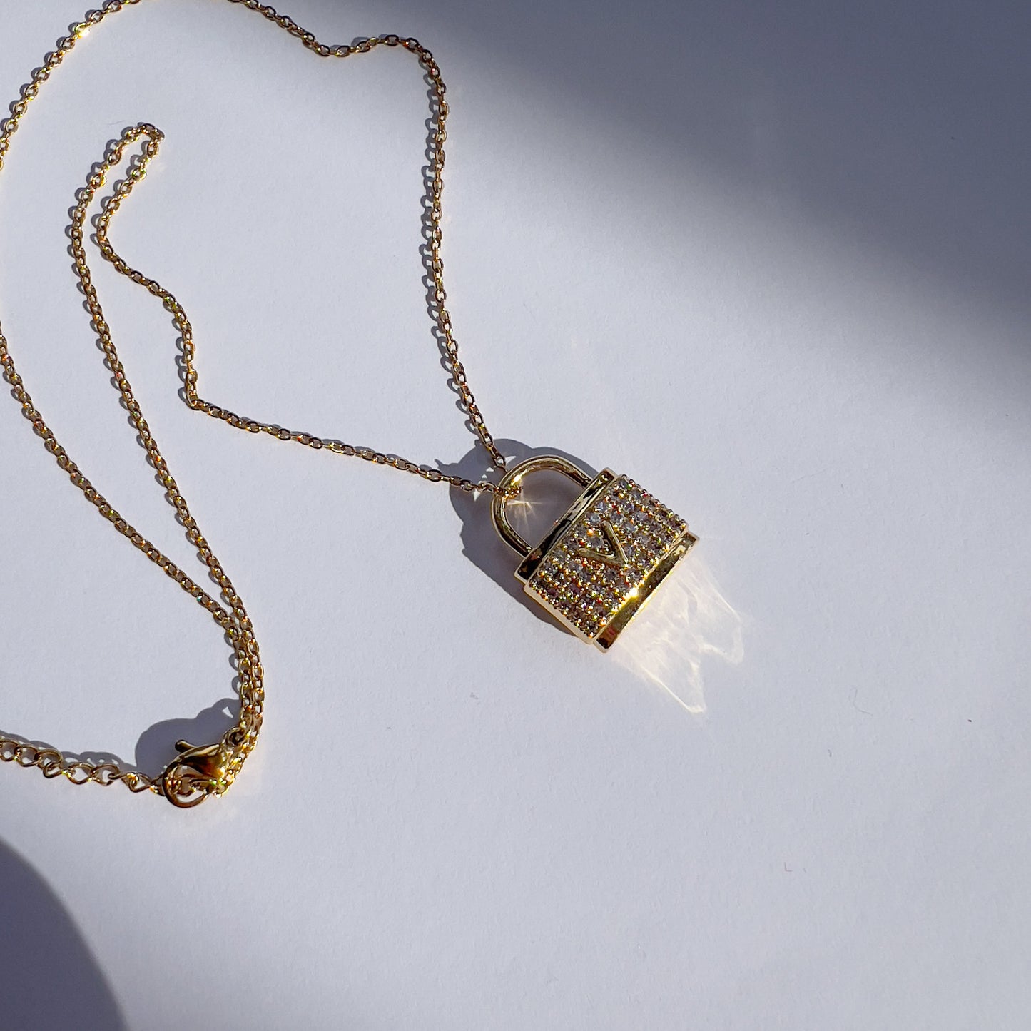 V Lock Necklace