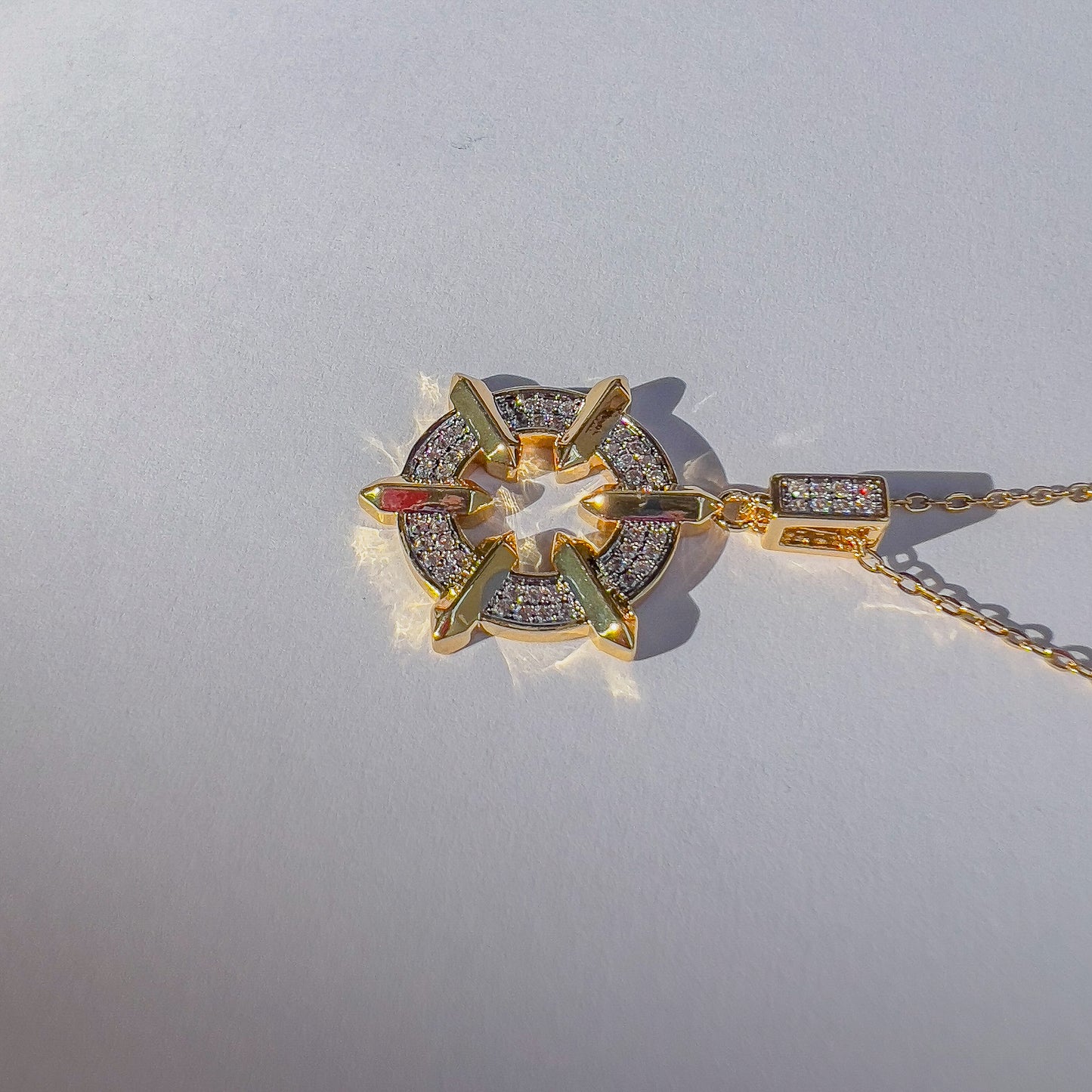 Circular Crystal Necklace