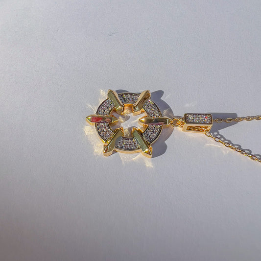Circular Crystal Necklace