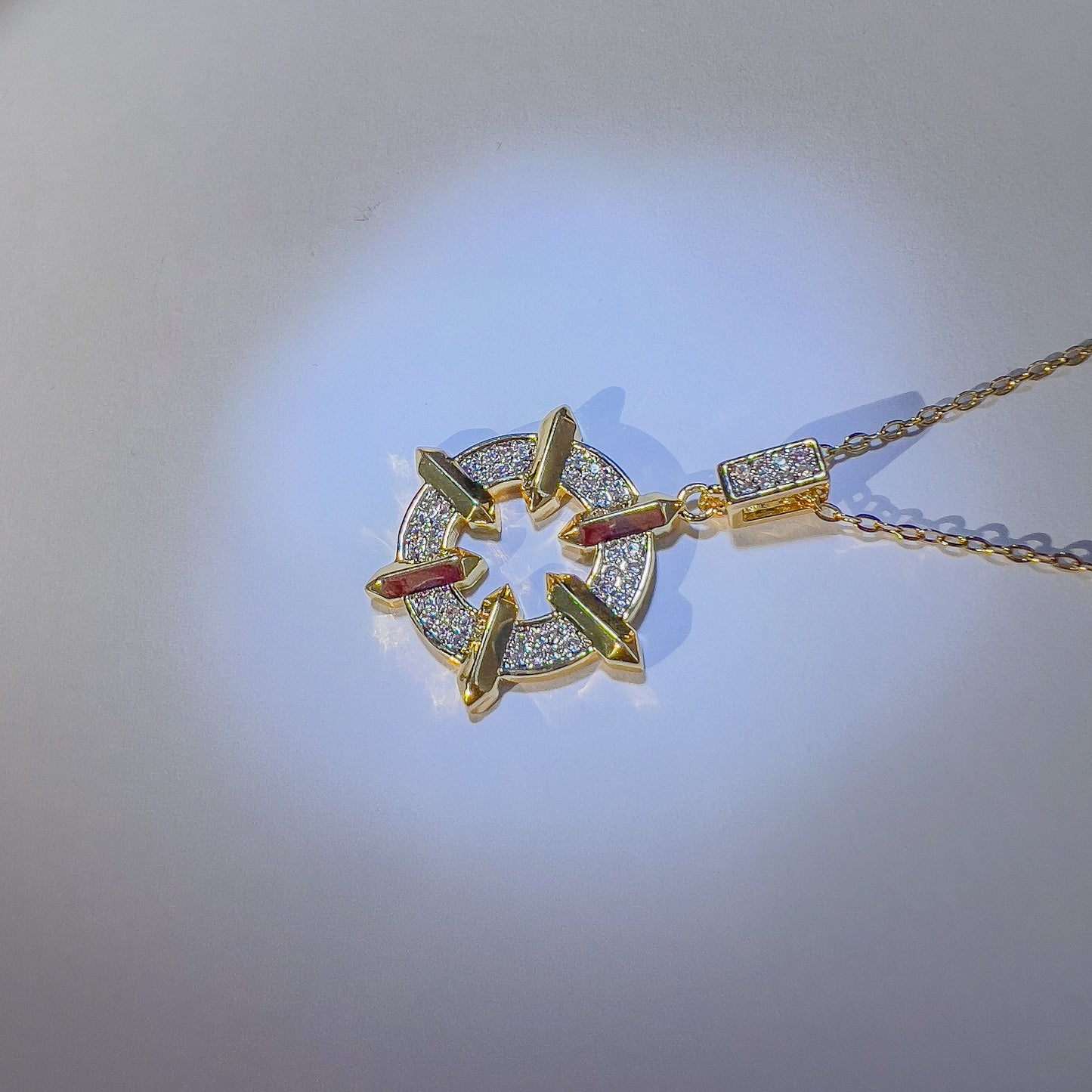 Circular Crystal Necklace